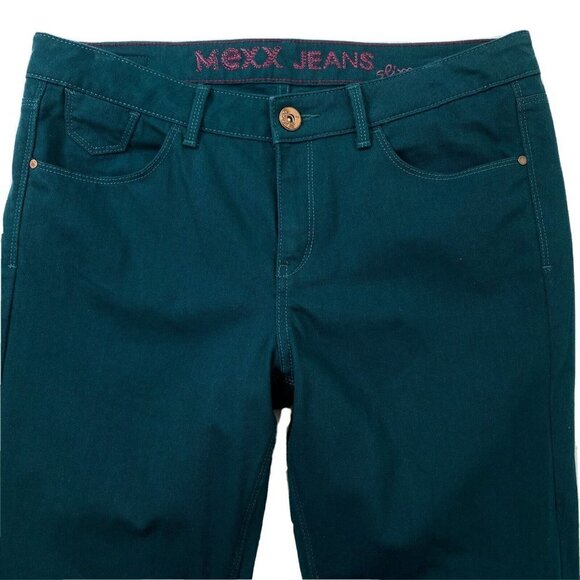 Mexx Jeans Men's size 31 x 33 Slim Fit Straight Leg Teal Green Denim - Picture 3 of 14